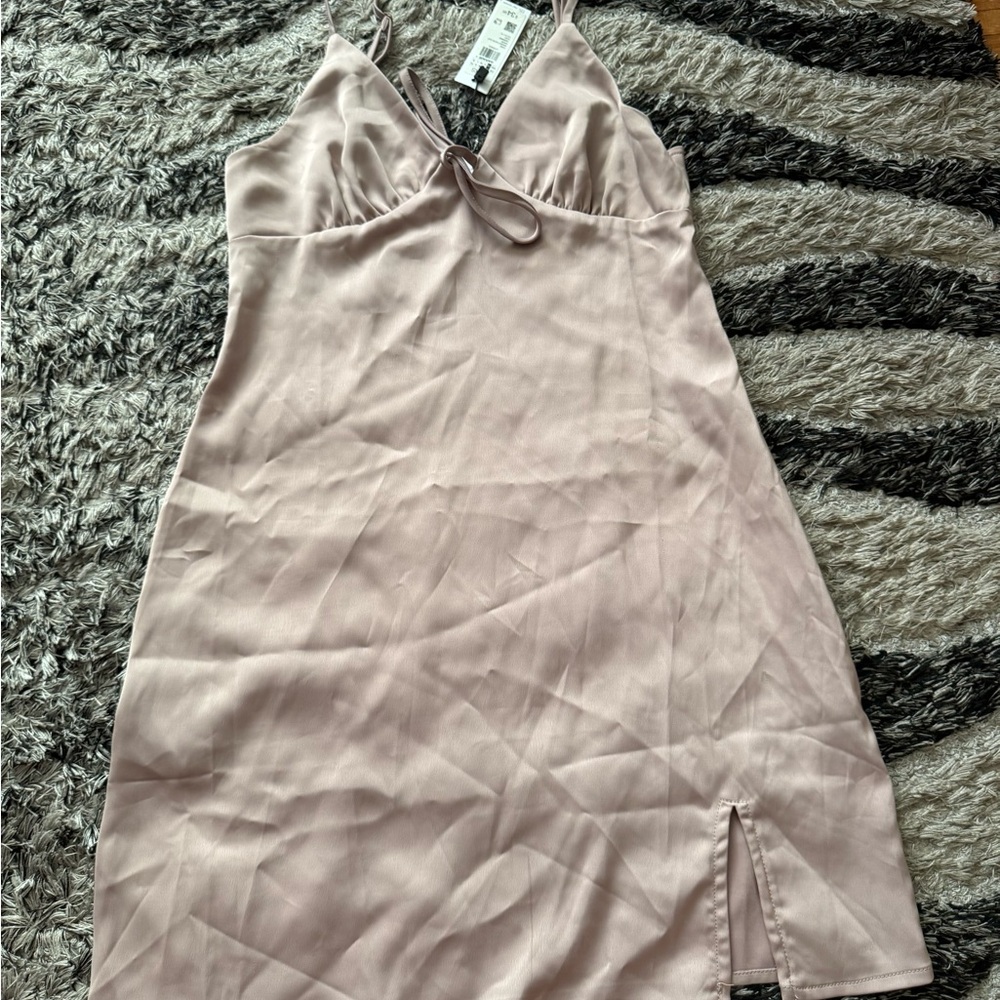 Garage Pink Satin Dress